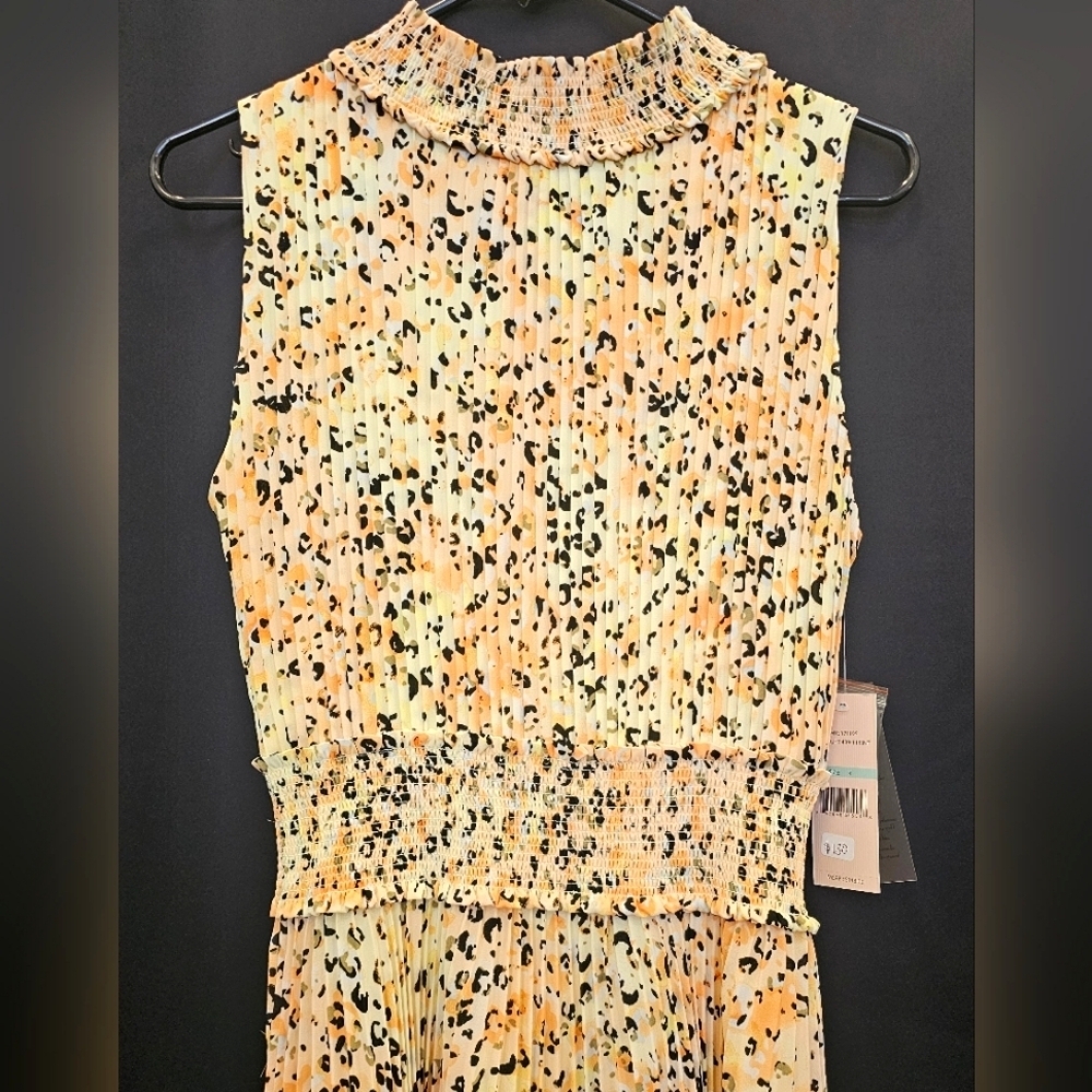 Dress, wedding, nwt, party, formal, casual, office, yellow, midi, designer